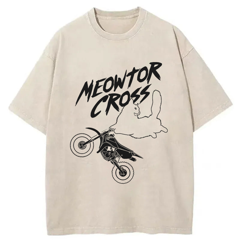 Meowtor Cross Washed T-Shirt
