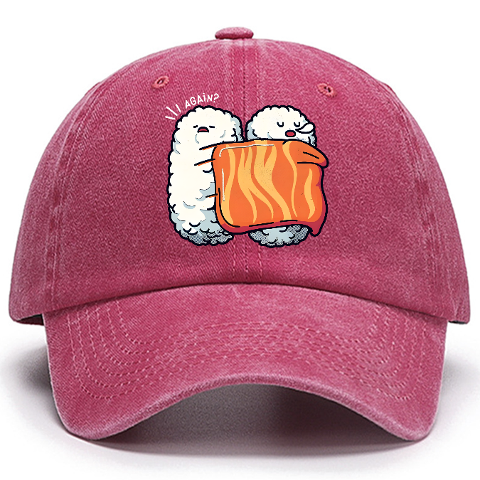 Sleeping Sushi Again Cotton Hat
