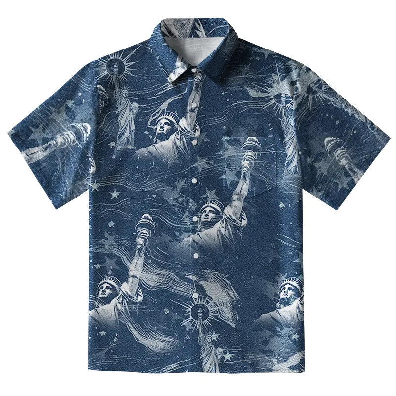 Statue Of Liberty Button-up Shirt