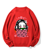 Nezuko Chibi basket Cotton Sweatshirt