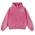 Yasuragi Vintage Washed Cotton Back Art Hoodie