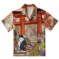 Mysterious Torii And Cat Aloha Hawaiian Shirt