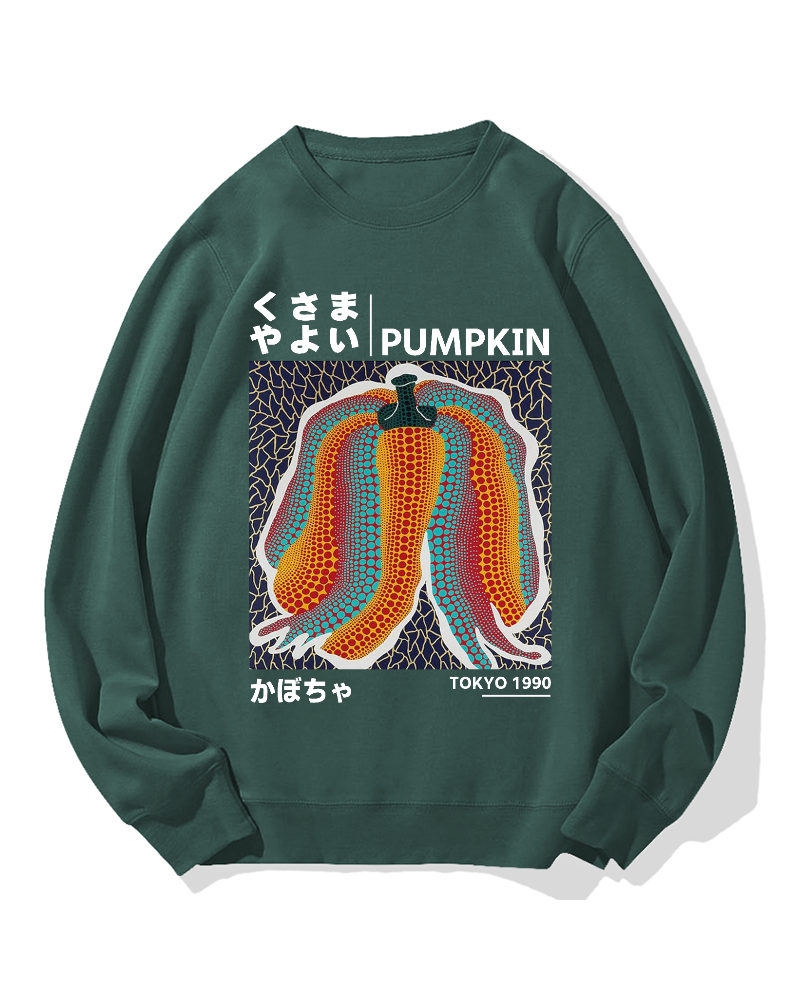 Japanese Punpkin Cotton Sweatshirt