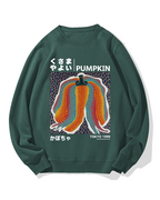Japanese Punpkin Cotton Sweatshirt