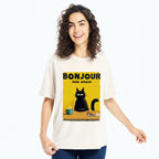 Unisex Bonjour Mon Amour Washed T-Shirt