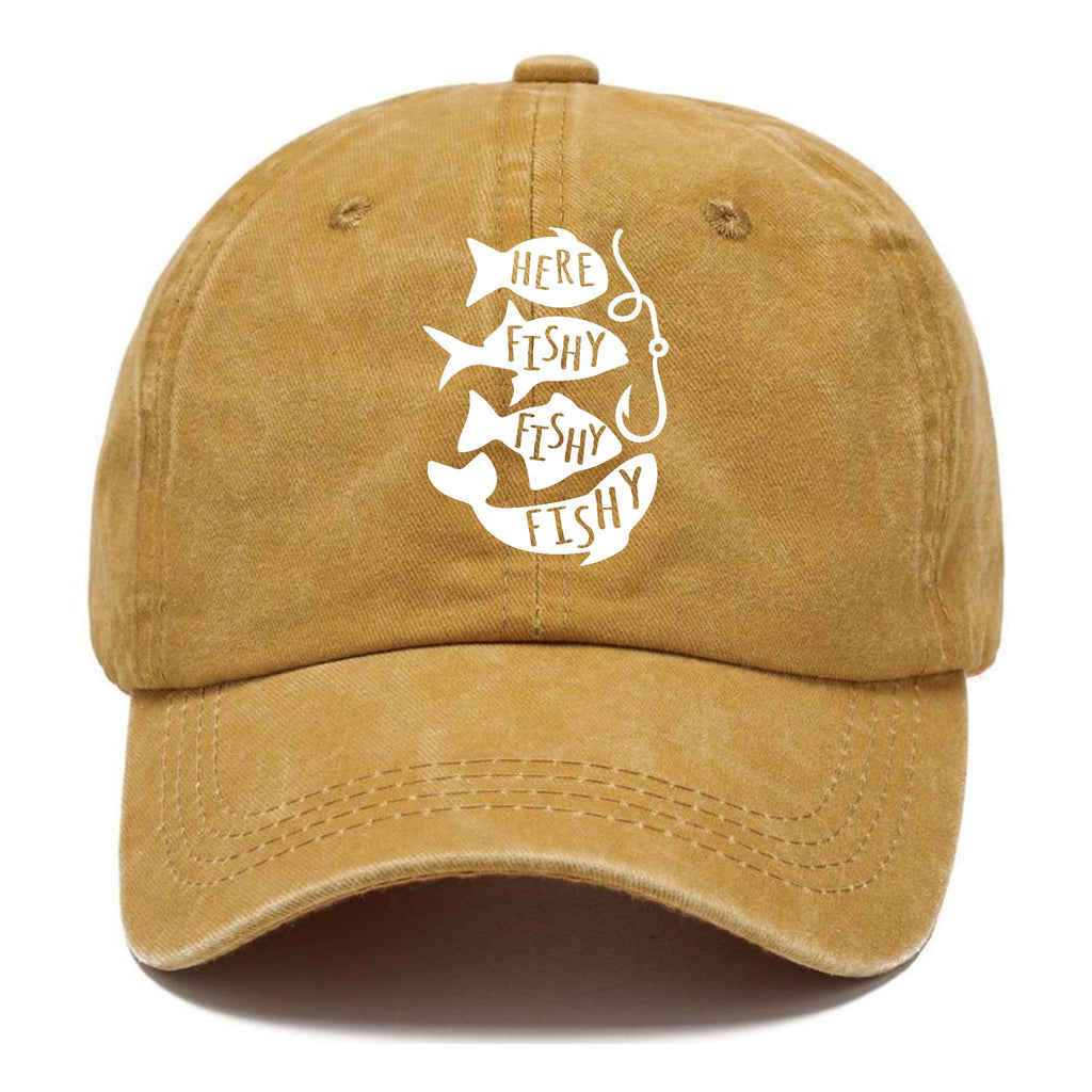 Here Fishy Fishy Fishy!! Washed Cap