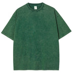 Fish And Fish Bone Washed Vintage Short Sleeves T-Shirt