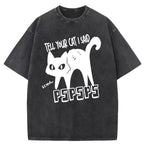 Attract Cats Washed T-Shirt