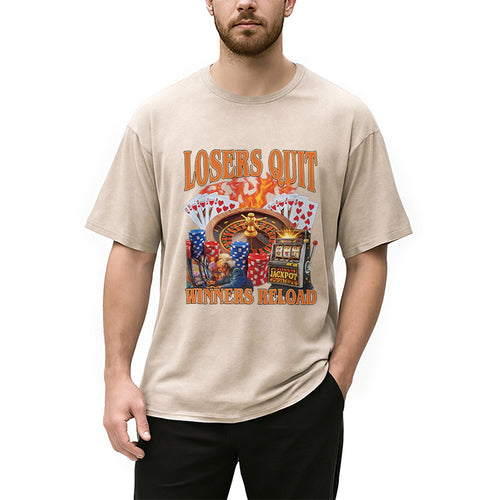 Funny Gambling Washed T-Shirt
