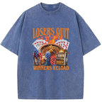 Funny Gambling Washed T-Shirt