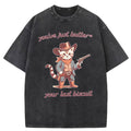 Cowboy Cat Washed T-Shirt