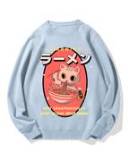 Ramen Cat Cotton Sweatshirt