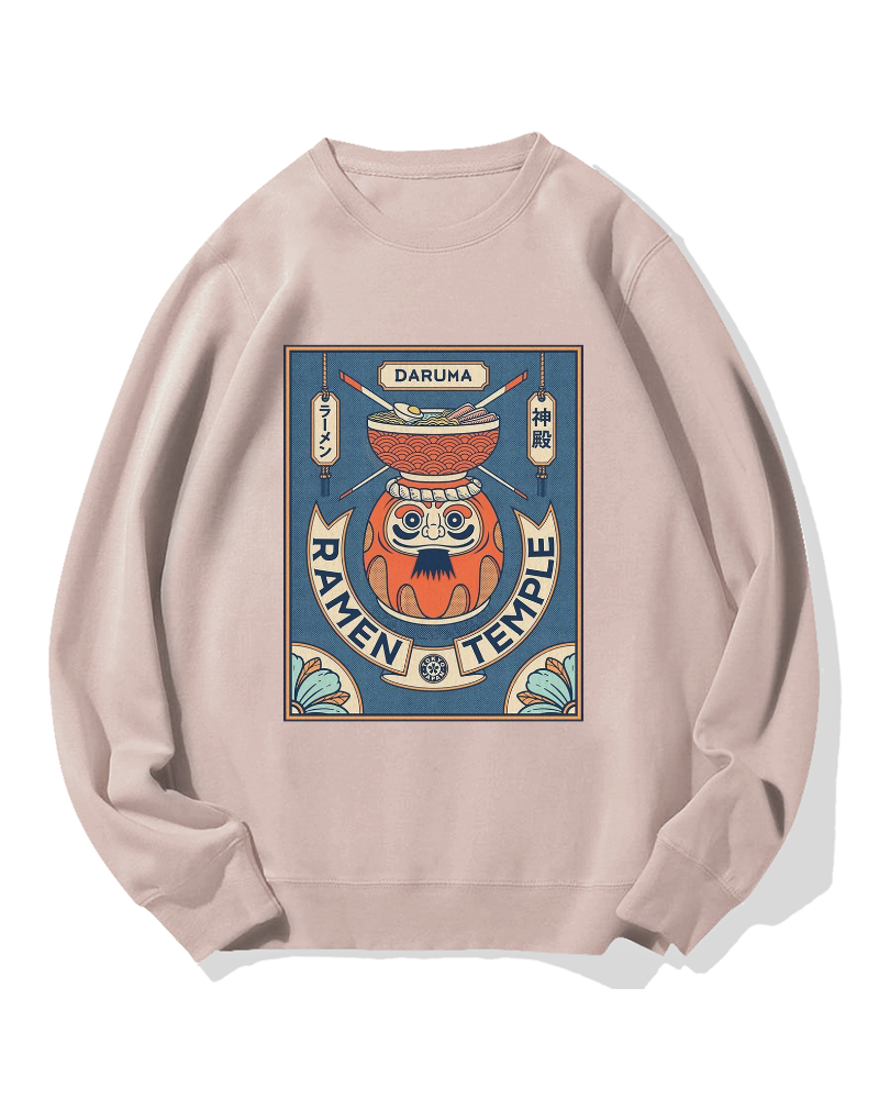 Ramen Temple Cotton Sweatshirt