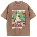 Duck Eating Spaghetti Washed T-Shirt