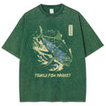 Unisex Printed Washed T-shirt