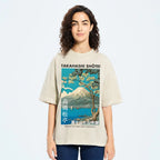 Mount Fuji and Lake Yamanaka Vintage Washed T-shirt