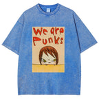 Yoshitomo Nara We Are Punks Vintage Wash Japanese Design T-Shirt