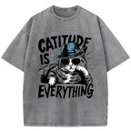 Catitute is Everything Washed T-Shirt