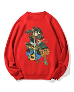 Dog vs Samurai Cotton Sweatshirt