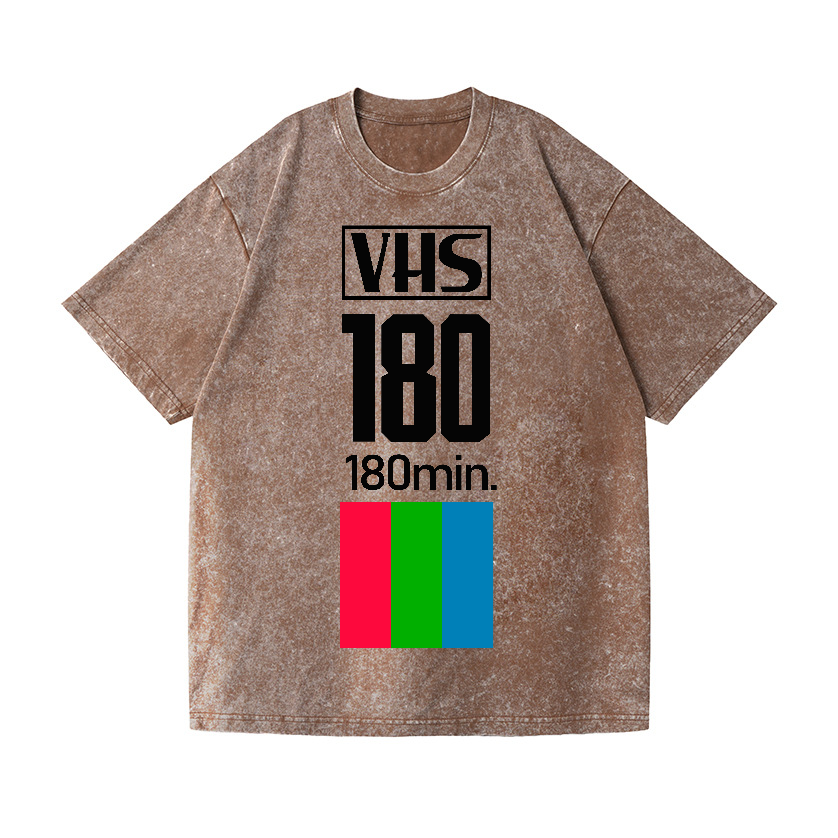 VHS Vintage Wash Japanese Design T-Shirt