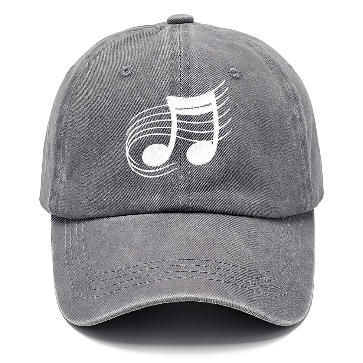 Musical Notes Headwear Washed Cap