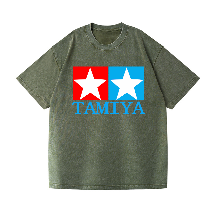 Tamiya Star Vintage Wash Japanese Design T-Shirt