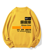 Ginza Line for Shibuya Cotton Sweatshirt