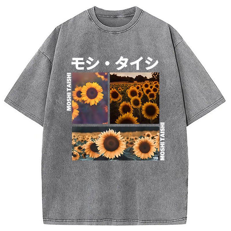 Sunflower Japanese Tokyo Washed T-Shirt