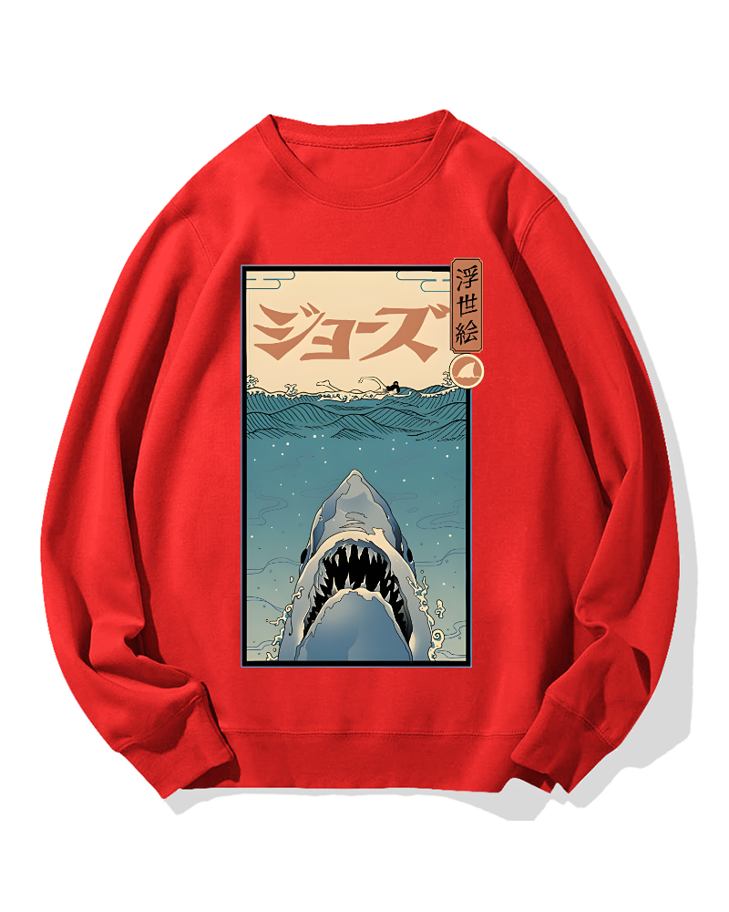 Uyiko-e Shark Cotton Sweatshirt