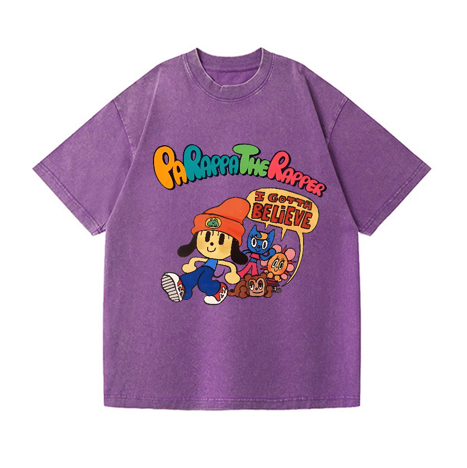 PaRappa the Rapper Vintage Wash Japanese Design T-Shirt