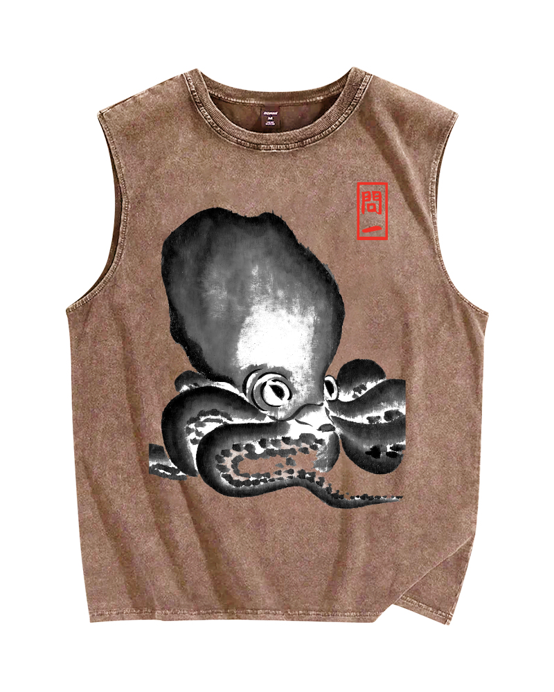 Vintage Distressed Washed Tank Top