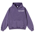 Stay Classy Bird Vintage Washed Cotton Back Art Hoodie