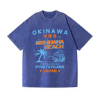 Okinawa Vintage Wash Japanese Design T-Shirt