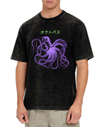 Japanese Octopus Vintage Washed T-shirt