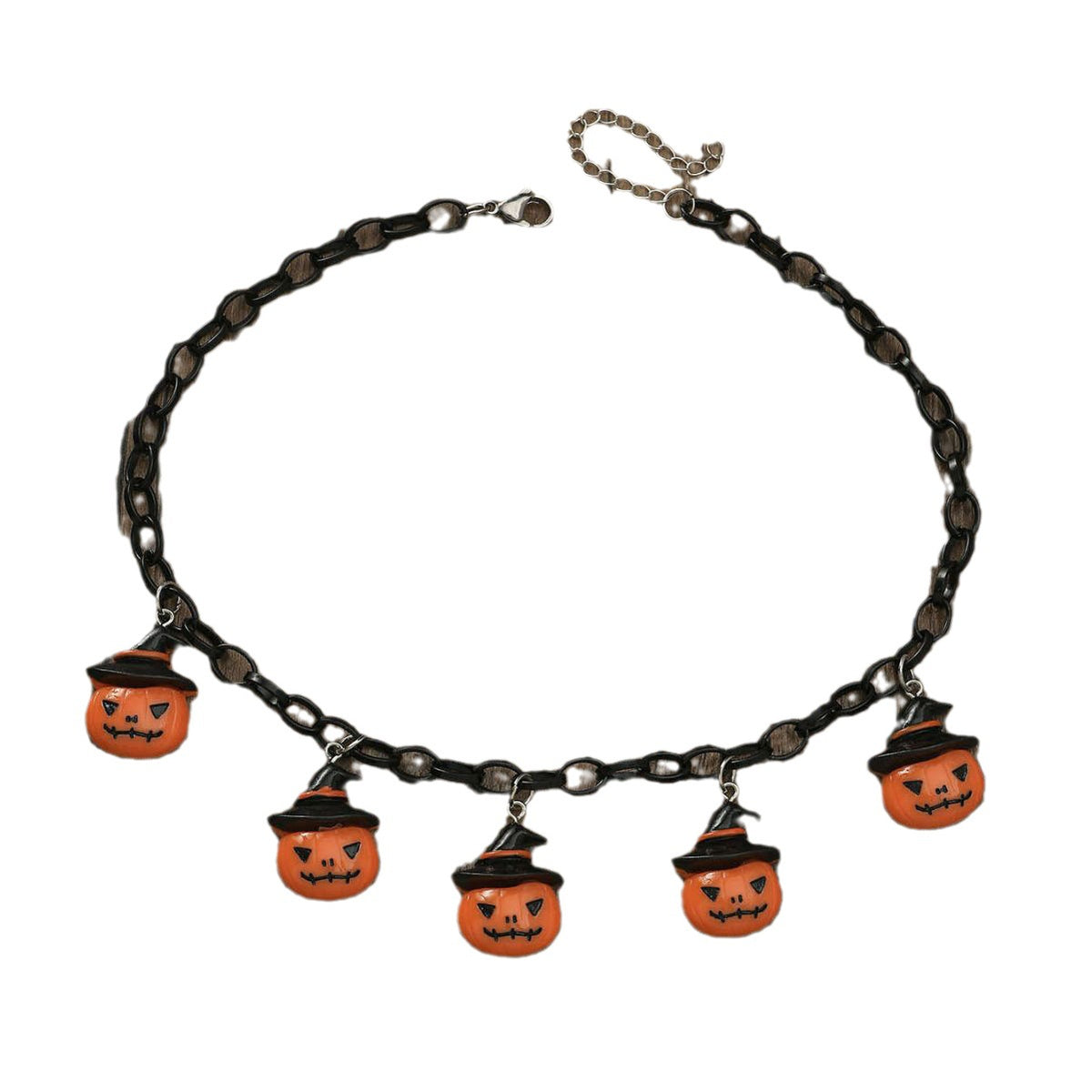 Halloween pumpkin necklace