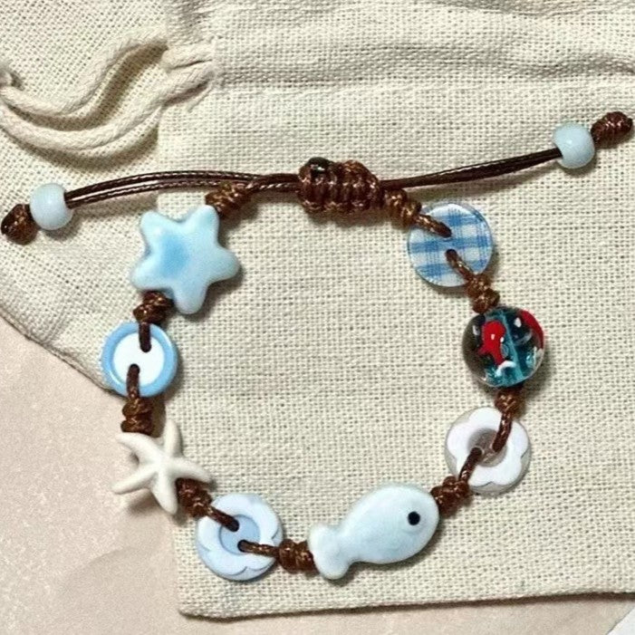 Star fish knitted bracelet