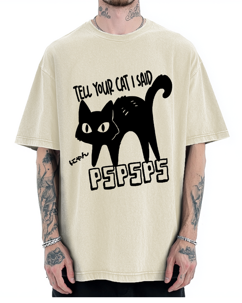 Attract Cats Vintage Washed T-shirt
