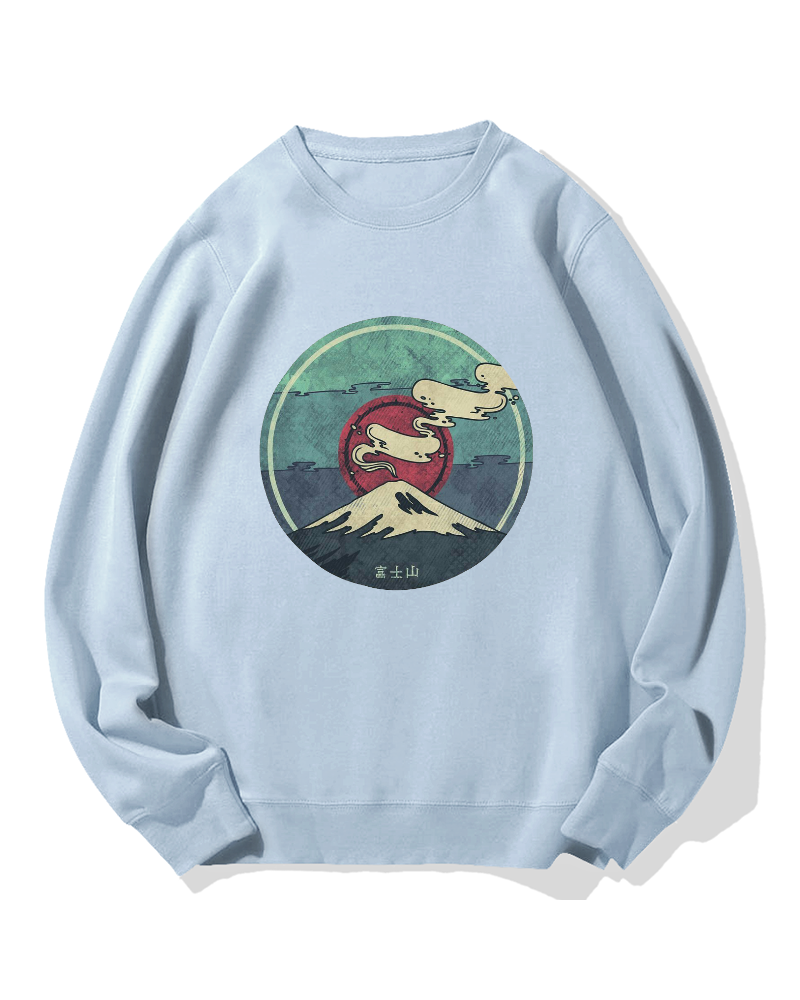 Fuji Mountain Cotton Sweatshirt