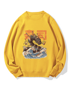 Sushi Dragon Monster Cotton Sweatshirt