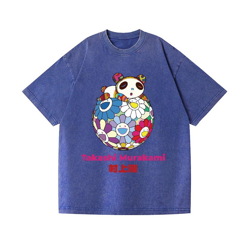 Japan Panda Vintage Wash Japanese Design T-Shirt