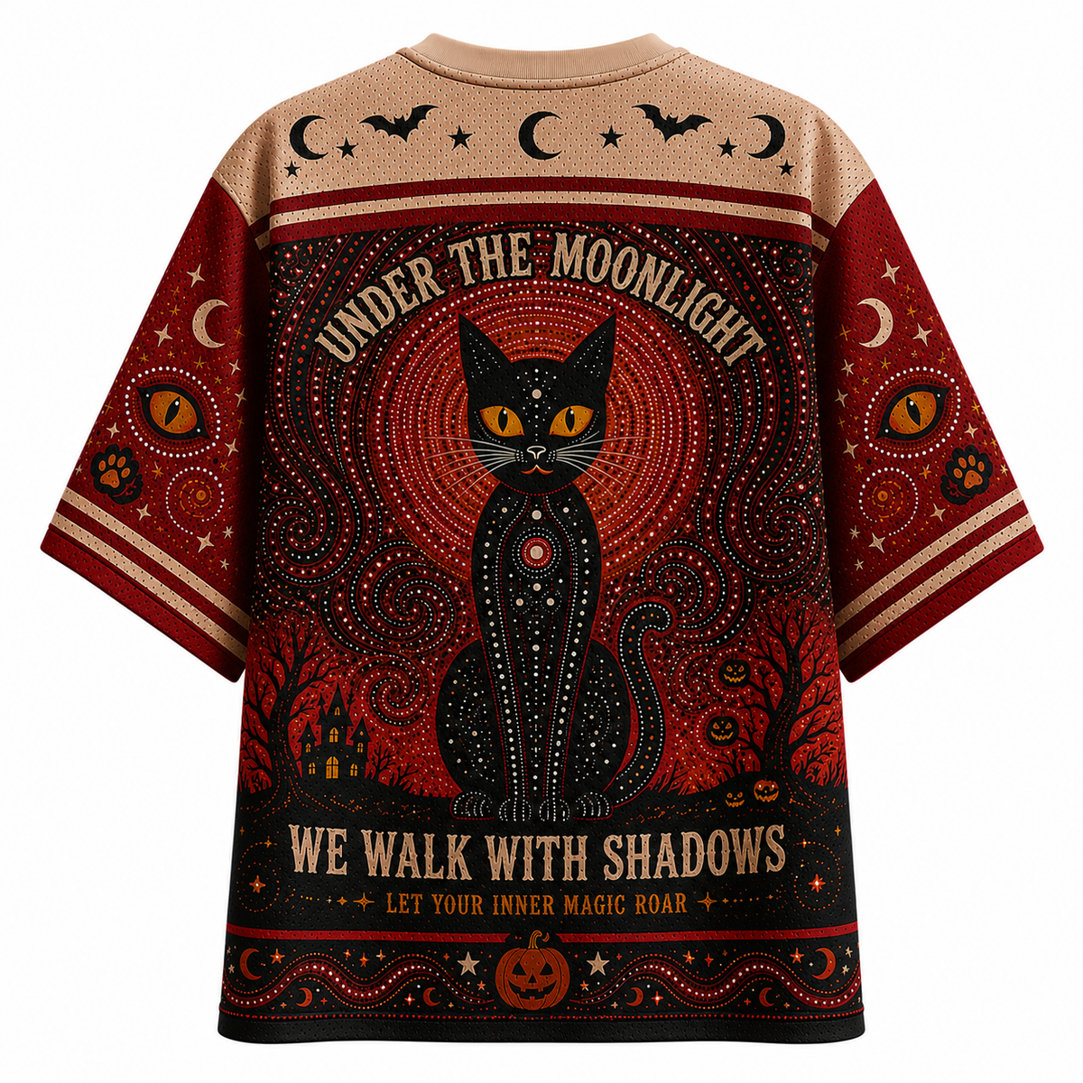 Halloween Cat Jersey Shirts