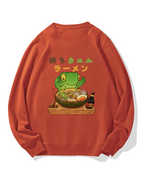Frog Ramen Cotton Sweatshirt