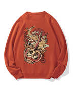 Traditional Daruma Ramen Cotton Sweatshirt
