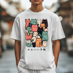 Cat Japanese Style Classic Tee