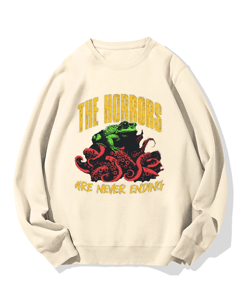 Horror Frog Cotton Sweatshirt