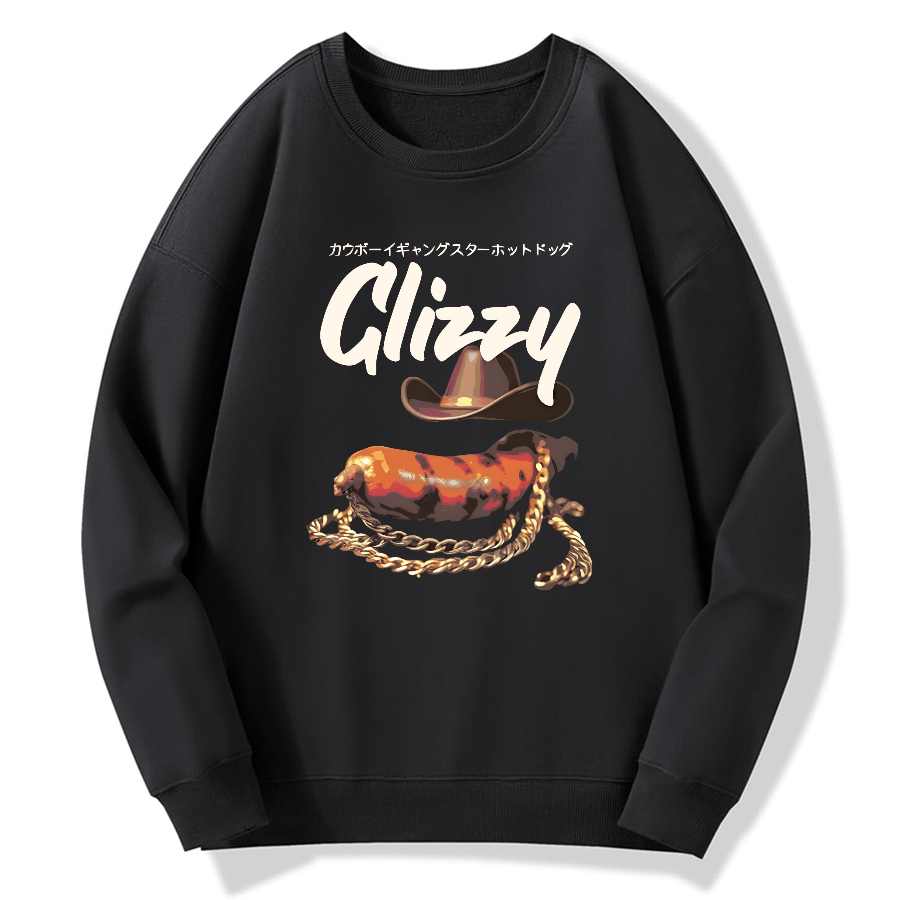 Cowboy Glizzy Cotton Pullover Sweatshirt