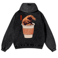 Wave Vintage Washed Cotton Back Art Hoodie