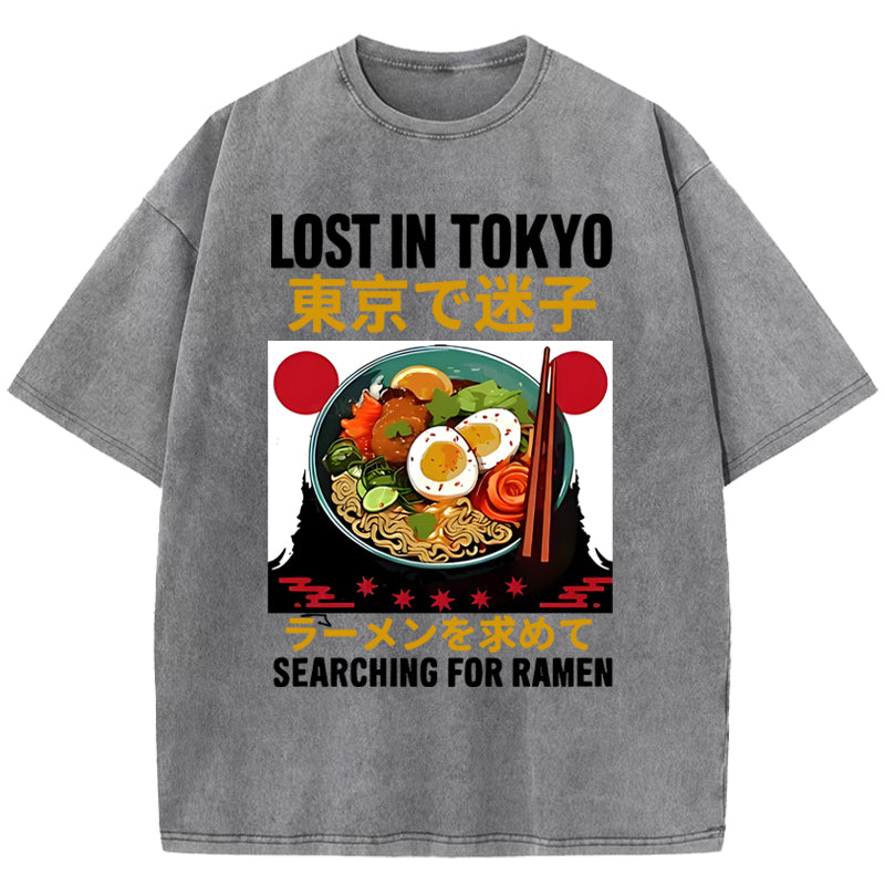 Searching For Ramen Washed T-Shirt