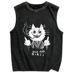 Stay Mad Vintage Distressed Washed Tank Top