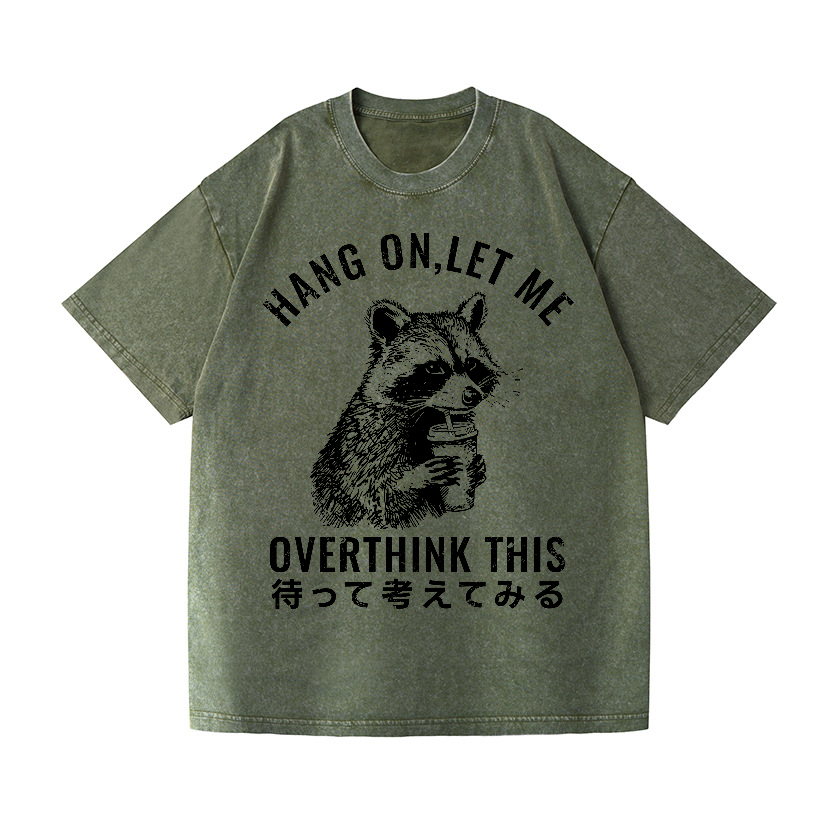 Racoon Vintage Wash Japanese Design T-Shirt